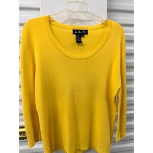 J.A.C. Yellow Knit Sweater - XL